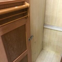 【ジャングルジャングル深井店】★ワードロープ ナチュラル 収納家具 大容量 簡易クリーニング済 堺市 深井 【FU1763】の画像