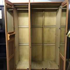 【ジャングルジャングル深井店】★ワードロープ ナチュラル 収納家具 大容量 簡易クリーニング済 堺市 深井 【FU1763】の画像