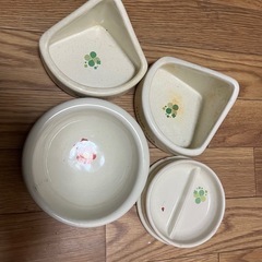 小動物フード入れ お皿セット