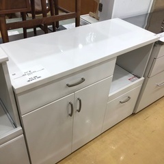 【軽トラック貸出サービス有】レンジ台　2枚扉　引き出し付き