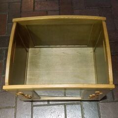 マガジンラック 新聞入れ 小物入れ 木製 収納ボックス キャスター付き 札幌市東区 新道東店の画像