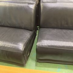 【愛品館八千代店】IDC大塚家具　レザーワールド　総本革　電動リクライニング　4人掛ソファの画像