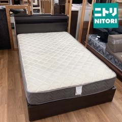 S189 ⭐ ジモティー限定価格！大地コーポレーション NITORI セミダブルベッド 幅121cm USED