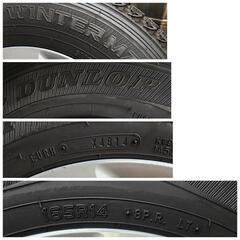 ニッサン NV スタッドレスタイヤ  165R14 ダンロップ 冬用 純正 日産 バネットの画像