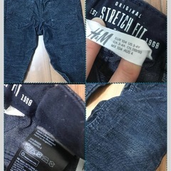 キッズ　パンツ110 2枚セット　H&Mコーデュロイパンツ　babyGap ハーフパンツ　の画像