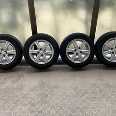 夏 タイヤ、アルミ
ホイルセット(タイヤ2本新品)165/70R14
