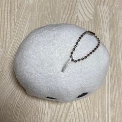 しろまんた　ぬいぐるみマスコット　キーホルダーの画像