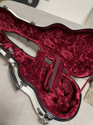 【未使用・お買い得】ウクレレ用ハードケース CROSSROCK Tenor Ukulele Case ファイバーグラス製 ホワイト