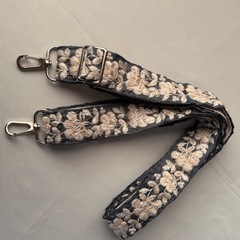 インド刺繍ストラップブルー