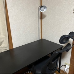 作業デスク・椅子・ライト　セット