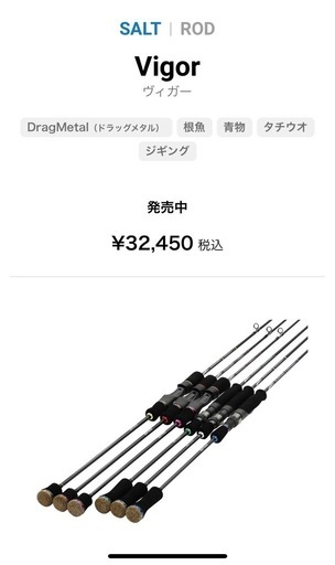 DUO ライトジギングロッド　Vigor S601