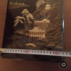 書道具　文箱　硯箱　収納箱　高級感　物入れ　書類入れ　アンティーク レトロ　工芸品の画像