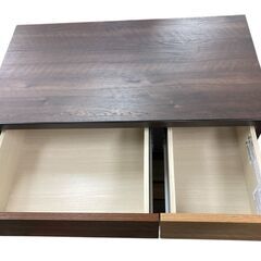 ニトリ ローチェスト ランダム 80LC DBR W80xD43xH96cm 基本引き取り限定 神奈川県横須賀市 収納/タンスの画像