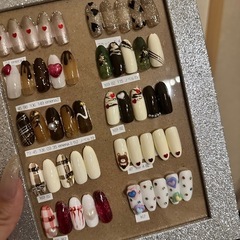 バレンタインネイル