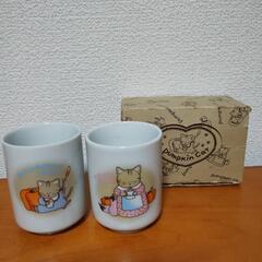猫ちゃん 湯のみ 2個セットの画像
