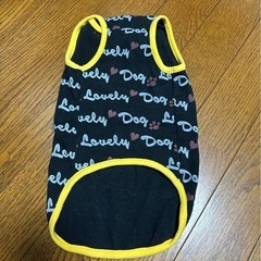 黄色いリボンのペットウェアの画像