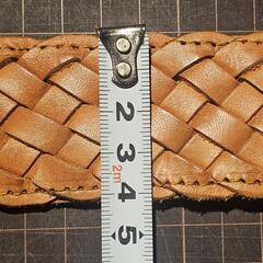 編み込み　ベルト　レザー　革　②　の画像