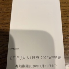 ハチハチ北ICリフト券平日用