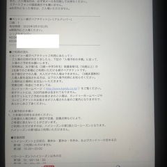カンドゥー　親子チケット　シリアルナンバー