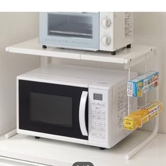 ニトリ　伸縮レンジ上ラックの画像