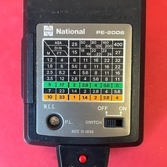 National ストロボ PE2006 フラッシュユニット 日本製 昭和レトロの画像