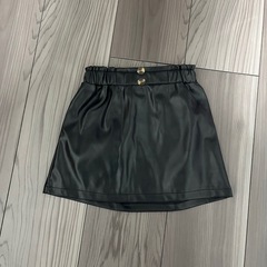 kids　レザースカート