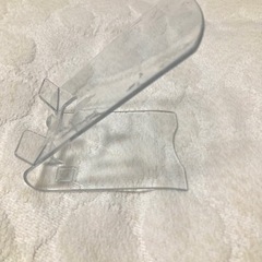スマホスタンド　透明タイプ　使用感ありの画像