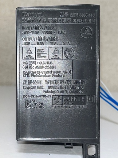 Canon K30346（電源アダプタ）