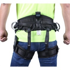 クライミングハーネス 25kN 5kN 半身ハーネス 落下防止ベルト ウエストベルト 安全ハーネス キャンプ 屋外 トレーニングの画像