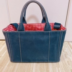 プラダ　カナパ　ギンガムチェック柄の画像