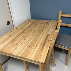 デーブル　イス2席セットの画像