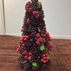 クリスマスツリー　松ぼっくり　アフタヌーンティー