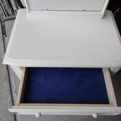 【大幅値下げ！】フランフラン Francfranc エルガ ドレッサー 鏡台 白 木製 フランフラン 廃番の画像