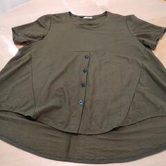 【美品】meirire フィッシュテールオリーブチュニック 半袖