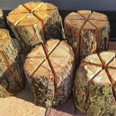 スウェーデントーチ　果樹園の木　キャンプ　焚き火　薪　暖炉　