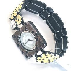 時計　ハンドメイド　1点物です！カラー：黄色の画像