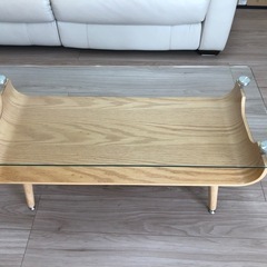 ニトリ　幅96cm ガラスセンターテーブル