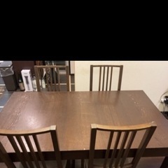 1/25.12時まで【IKEA ダイニングテーブルイス】w140...
