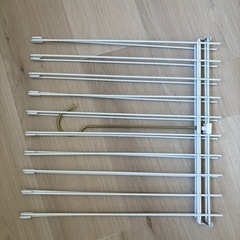 タオル干し ハンガー 20枚用 ( 洗濯ハンガー ) 75×39×31.5cm ホワイト W-271 の画像