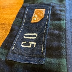 メンズマフラーフリースの画像