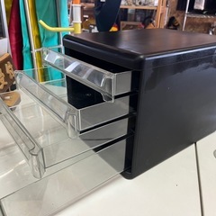 KOKUYO A4サイズ レターケース 4段 ブラック W270 D350 H260 2→1点あります！ 中古品 ③の画像