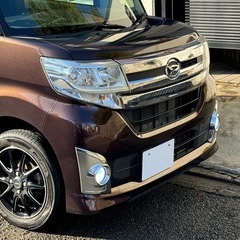 ダイハツ タントカスタム X LA600S 片側パワースライド ダイハツ純正デカナビ Bluetooth ETCの画像