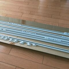 タチカワ カーテンレール(白)6本バラ可の画像