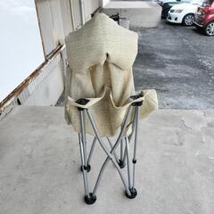 LOGOS ウィッカー　ラウンドチェア　アウトドア　キャンプ　焚き火の画像