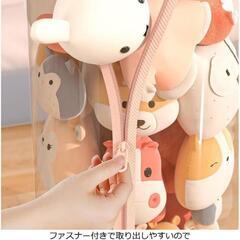 ぬいぐるみ収納タワー　見せる収納　筒　ファスナー付の画像