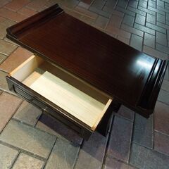 経机 木製 引き出し付き 供物台 幅54.5cm 18号サイズ お供えテーブル お供え台 経台 仏具 仏壇テーブル 札幌市 新道東店の画像