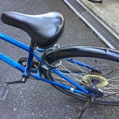 子供用自転車24インチ　青　シマノ製外装6段ギアの画像