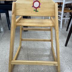 ★ジモティ割あり★  ベビーチェア ナチュラル H74×D50×W53 クリーニング済み TJ10628の画像