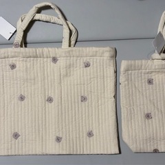 定価7000円　新品　くま柄　レッスンバック　シューズバッグ　ト...