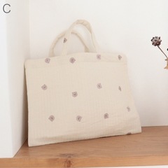 定価7000円　新品　くま柄　レッスンバック　シューズバッグ　トートバッグの画像